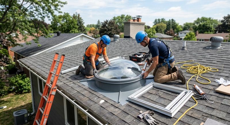 Dome Skylight Installation in Redmond, WA